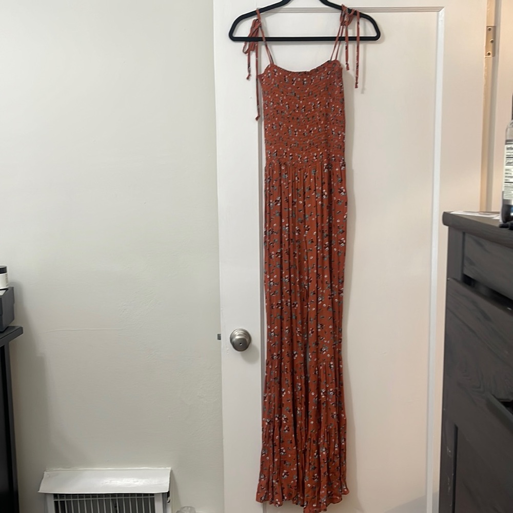 Floral flared jumpsuit